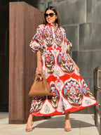 Dress Phoebe Print Red