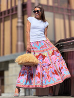 Skirt Alessia Print Pink