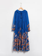 Jungle Butterfly Flowy Chiffon Maxi Dress