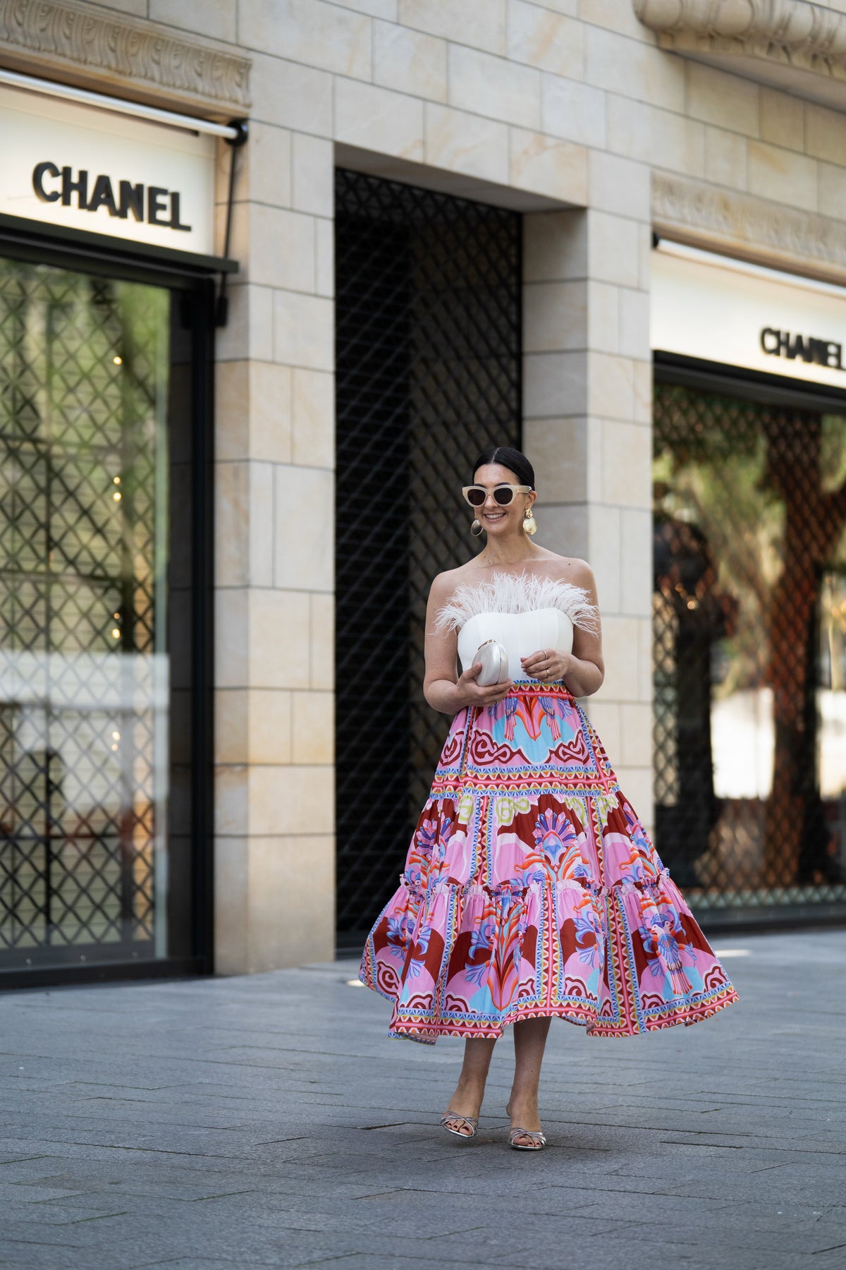 Skirt Alessia Print Pink